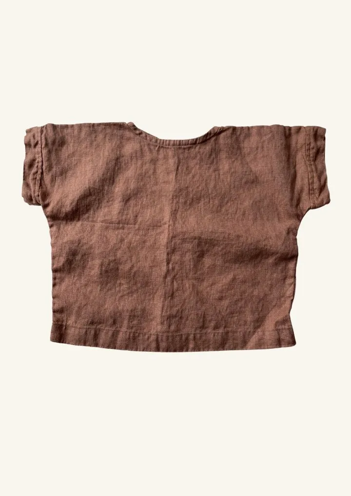 Luxurious Sonny Tee in Rich Caramel Color