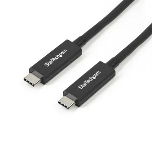 Startech.Com Active 40Gbps Thunderbolt 3 Cable - 3.3Ft/1M - Black - 5K 60Hz/4K 60Hz - Certified Tb3 Charger Cord W/ 100W