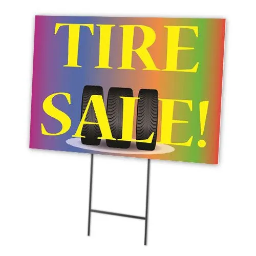 Tire Sale Ten Full Color Double Sided Sidewalk Signs
