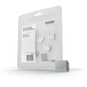 Usb Port Blocker Green 10Pcs