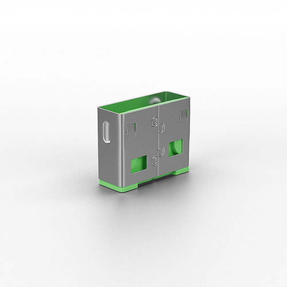 Usb Port Blocker Green 10Pcs