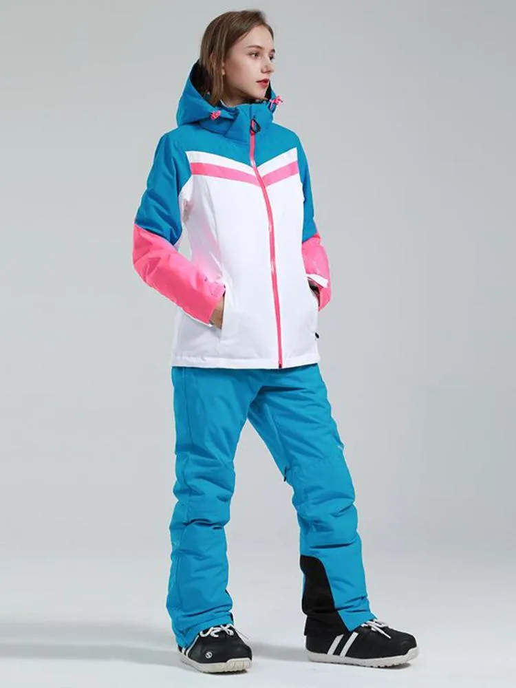 Women's Gsou Snow Cross Country Skiing To Paradise Waterproof Snow Suits
