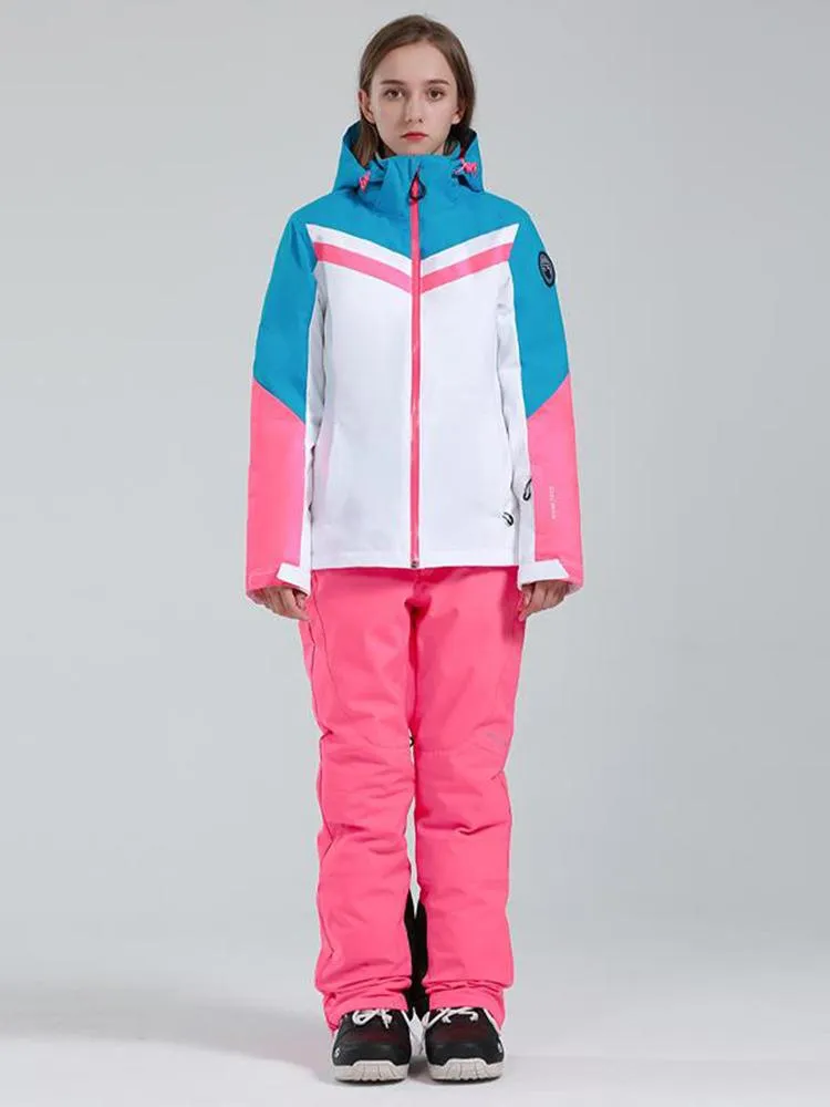 Women's Gsou Snow Cross Country Skiing To Paradise Waterproof Snow Suits
