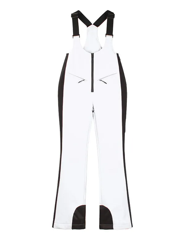 Women's Gsou Snow Elegant Flare Ski Bibs Pants