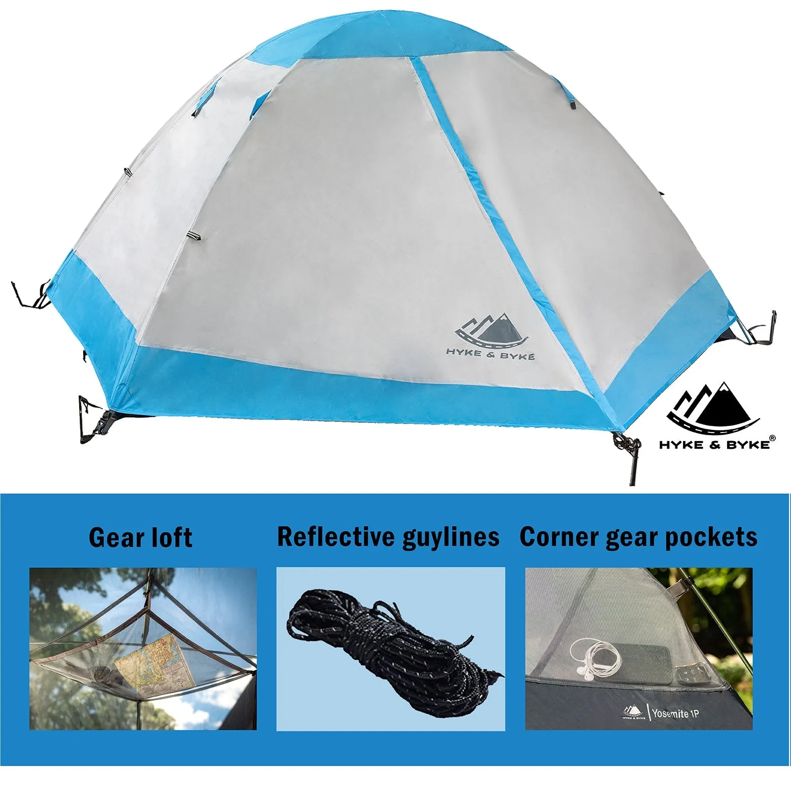 Yosemite 2 Person Backpacking Tent with Footprint