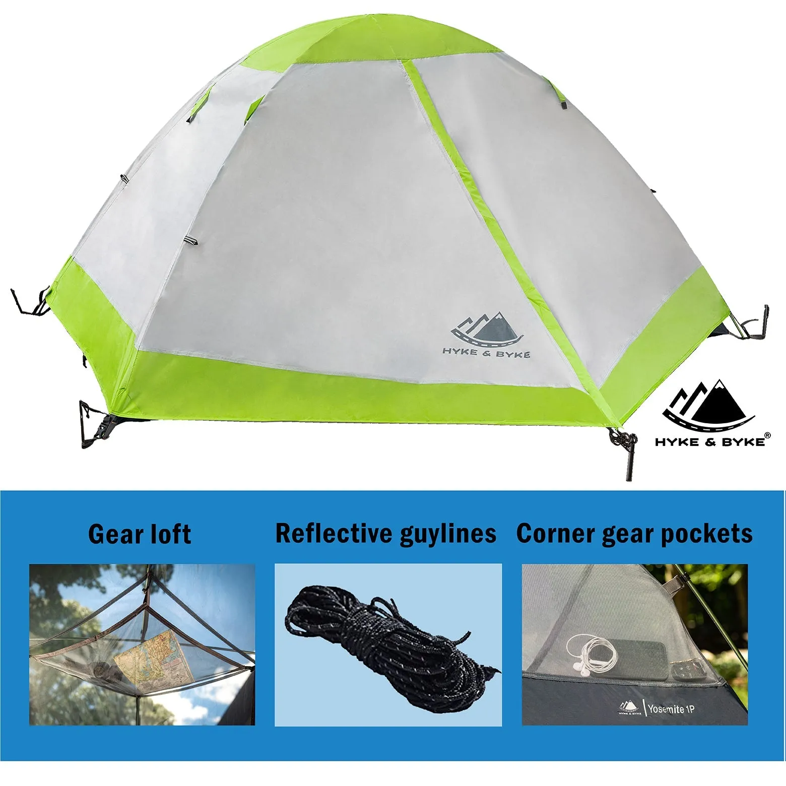 Yosemite 2 Person Backpacking Tent with Footprint
