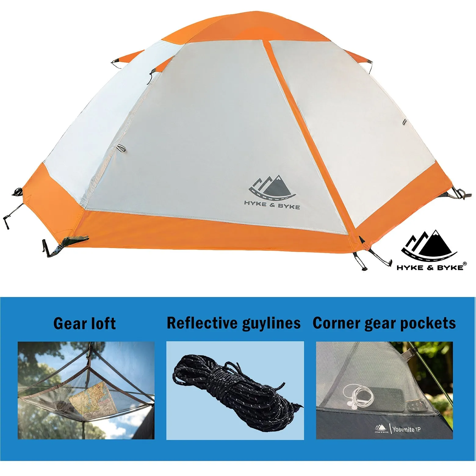 Yosemite 2 Person Backpacking Tent with Footprint