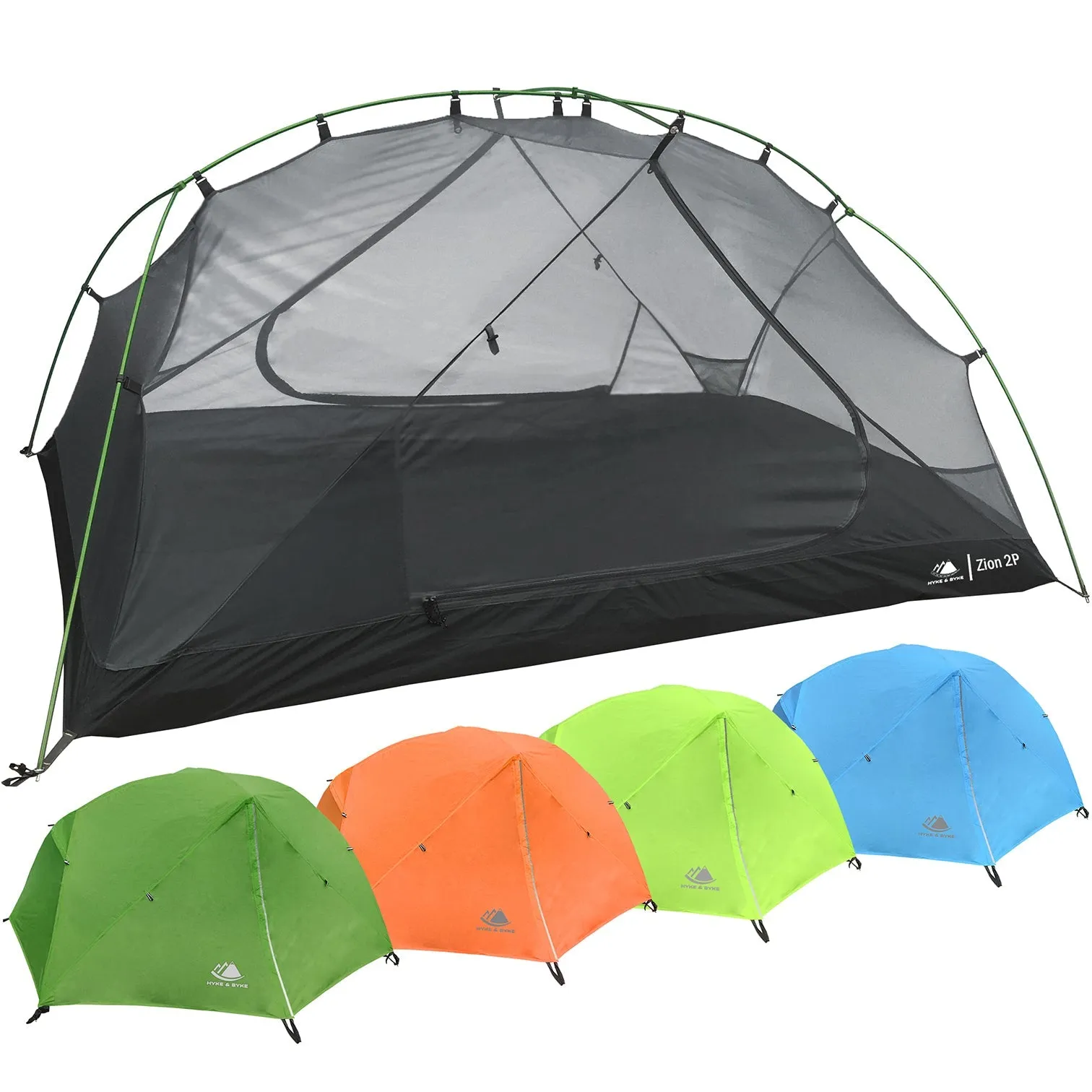 Zion 2 Person Backpacking Tent with Footprint