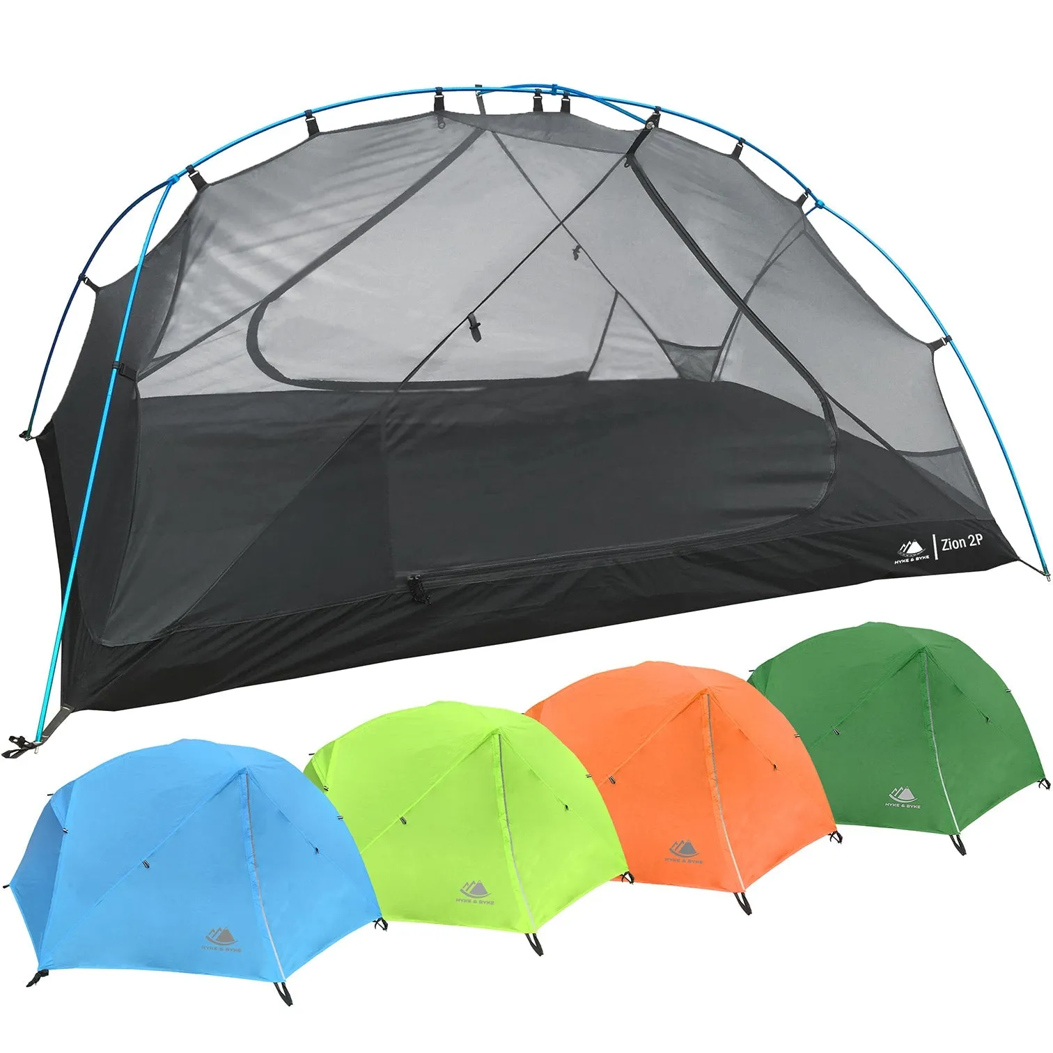 Zion 2 Person Backpacking Tent with Footprint