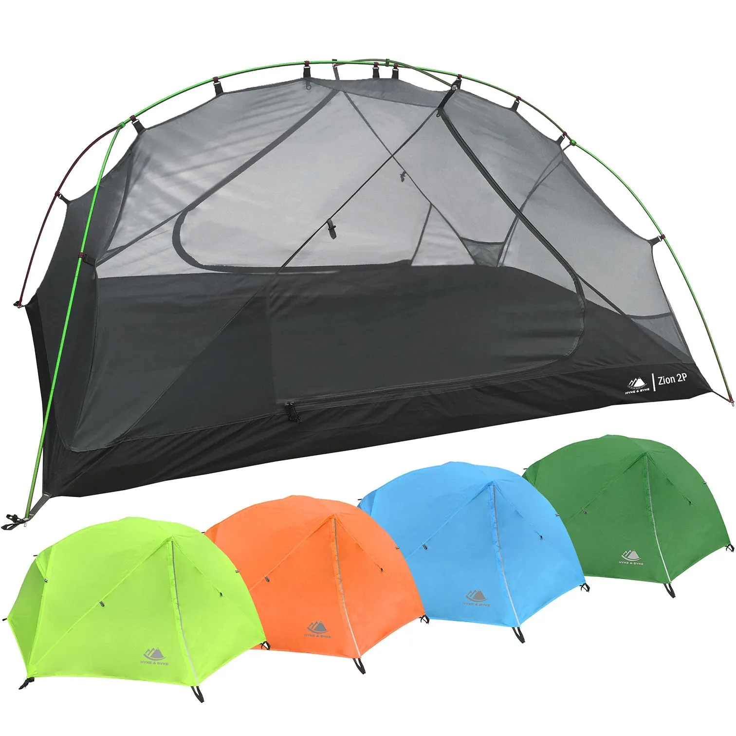Zion 2 Person Backpacking Tent with Footprint